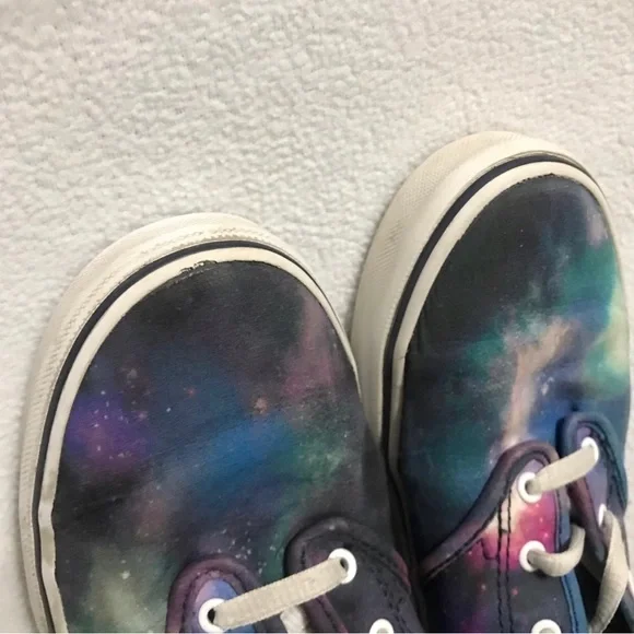 Galaxy Vans Sneakers • Size US Missy 4.0 • Preloved with wear - Picture 10 of 16